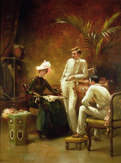 The Rivals - Tea before Tennis by Maude Goodman
